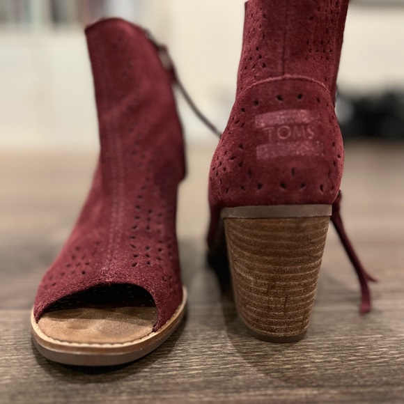 Toms open toe suede bootie - Picture 2 of 5